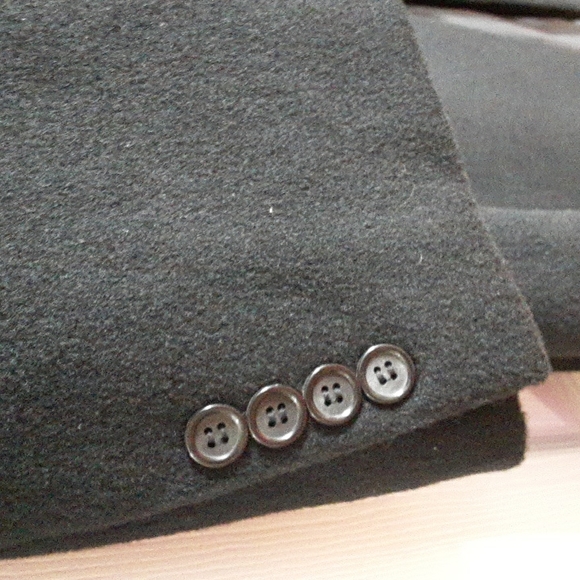 CHAPS NWT BLACK WOOL OVERCOAT  44R MENS - Picture 6 of 11